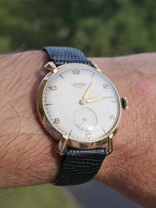Longines Jumbo 37,5 mm b/k złoty pr. 18k 750