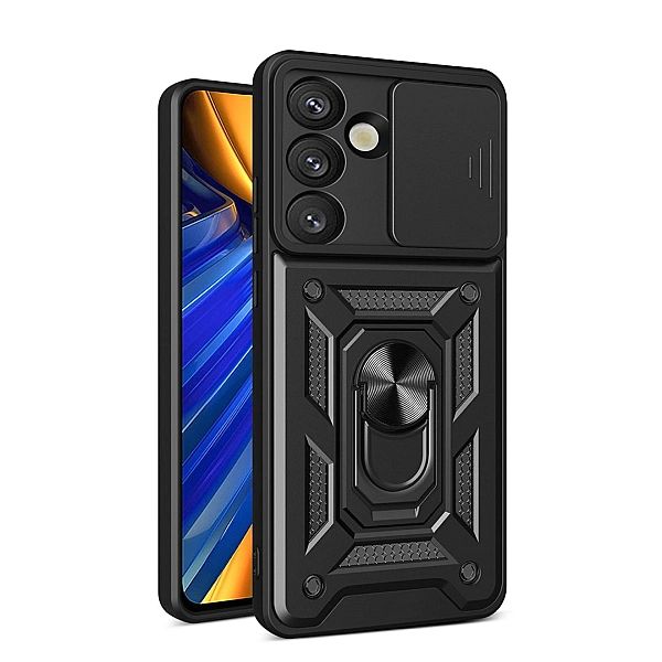 Pancerne etui Hybrid Armor Camshield z podstawką i osłoną aparatu na V