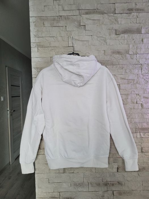 Biała bluza kangurek z kapturem Unisex New Yorker XS
