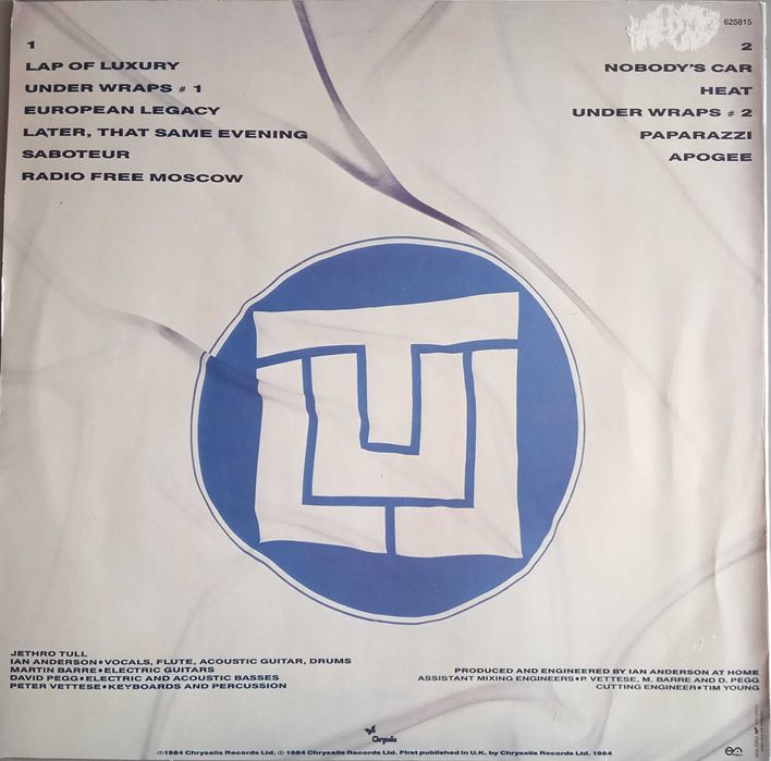 Jethro Tull - - - - - Under Wraps - - - - - LP