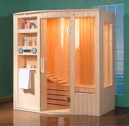 Sauna fińska Aquaroom A-801 + piec 6kW + półki szklana oświetlenie