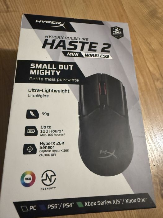 Mysz bezprzewodowa hyperx haste 2 mini wirelews