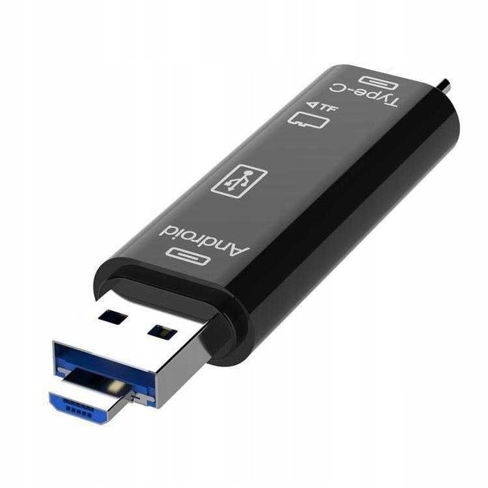 EXTRA czytnik OTG 7w1 USB TYP C micro ANDROID