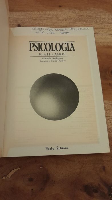 Livro Psicologia 10.° 11.° anos Maria Eduarda Rodrigues e Franciso Nun