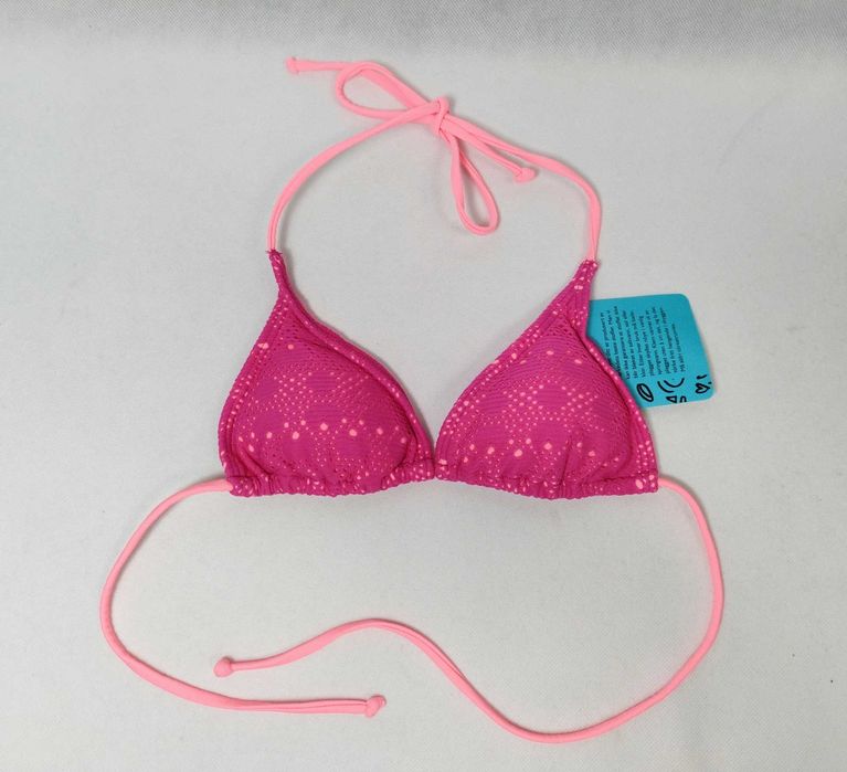Strój kąpielowy dwuczęściowy bikini wiązany różowy 42/44 ST0258