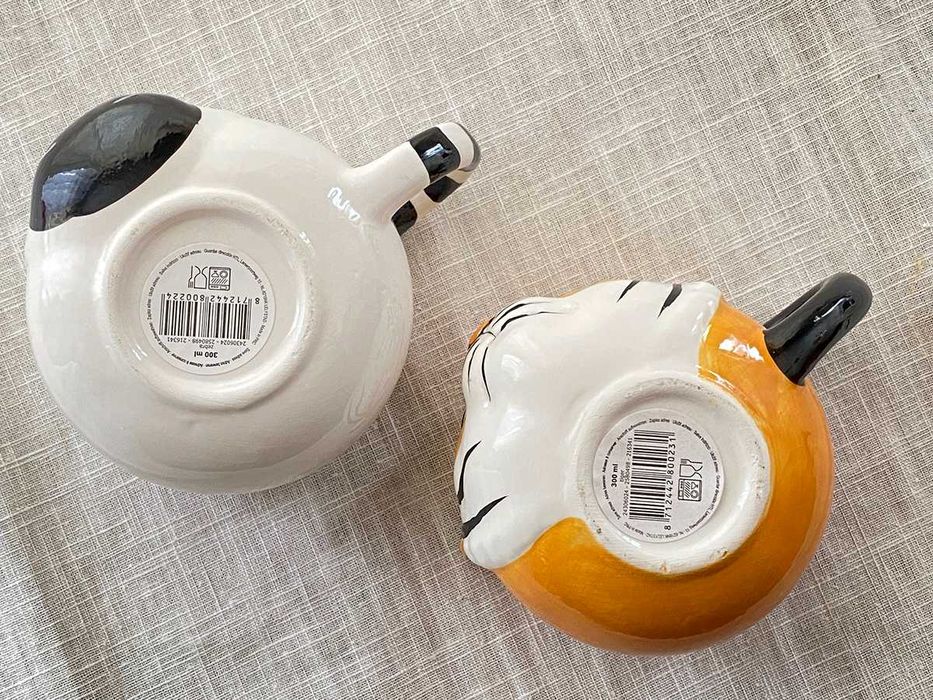 Kubeczek ceramiczny dla dzieci zwierzęta 300 ml Tygrys Zebra Nowe