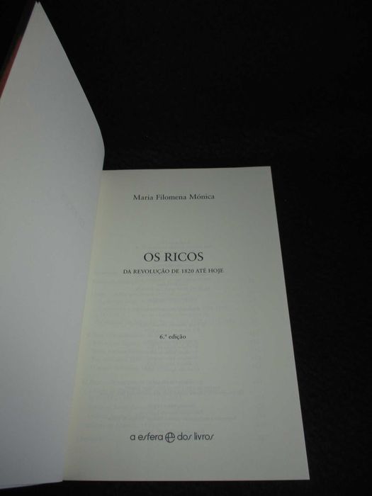 Livro Os Ricos Maria Filomena Mónica