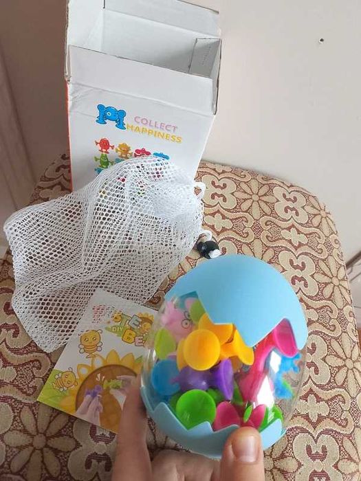 Zabawka silikonowa przyssawki Fun Suction Montessori Fidget Suction Toy 3+ Kids