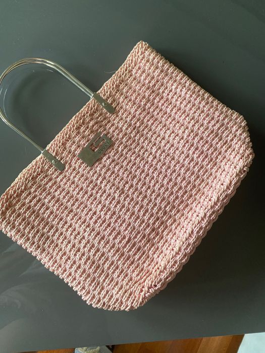 Różowa torebka - koszyk