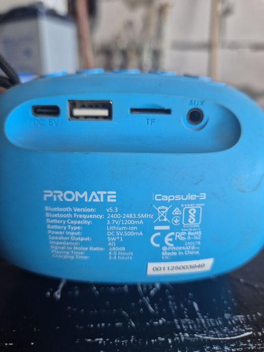 Колонка блютуз портативна