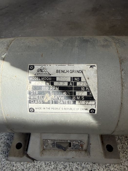 Esmeril electrico de bancada
