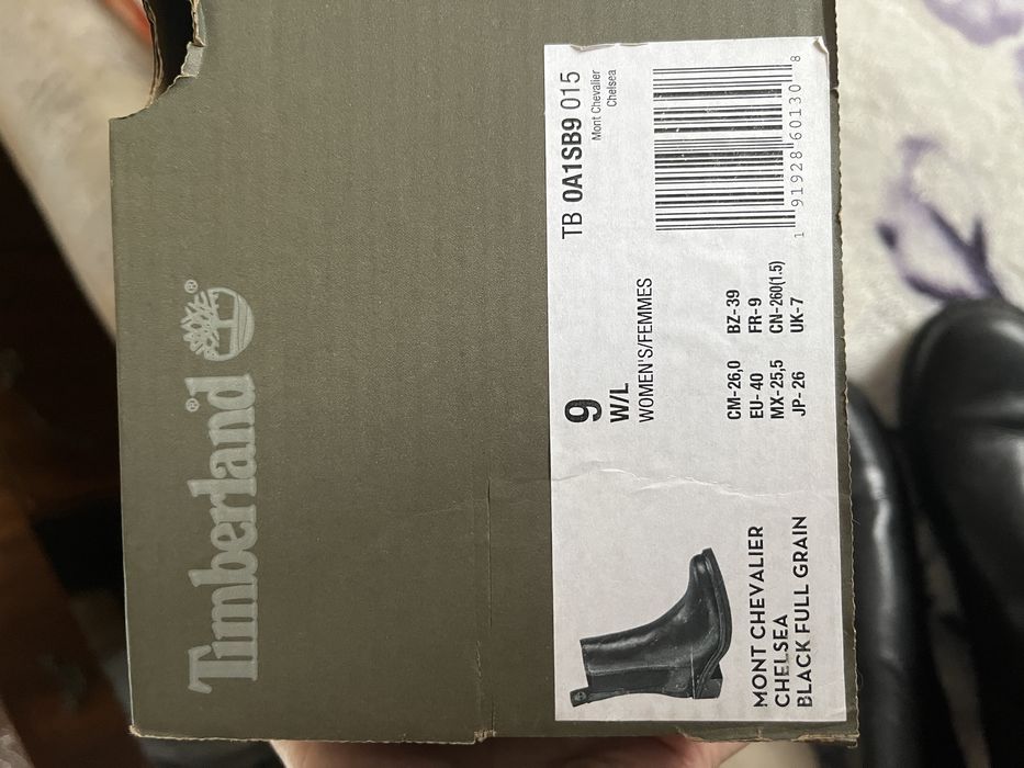 Ботильйони Timberland Mont Chevalier Chelsea, оригінал, шкіра, 40 р.