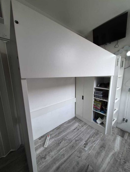 IKEA SMÅSTAD (90x200) – Komplet: Szafa + Regał