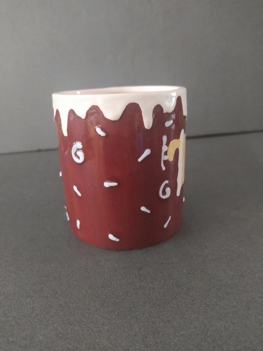 Ceramiczny kubek z Mikołajem