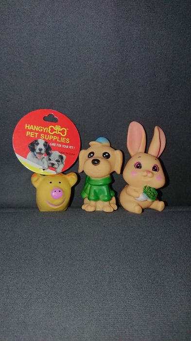 Piszczące gumowe zabawki