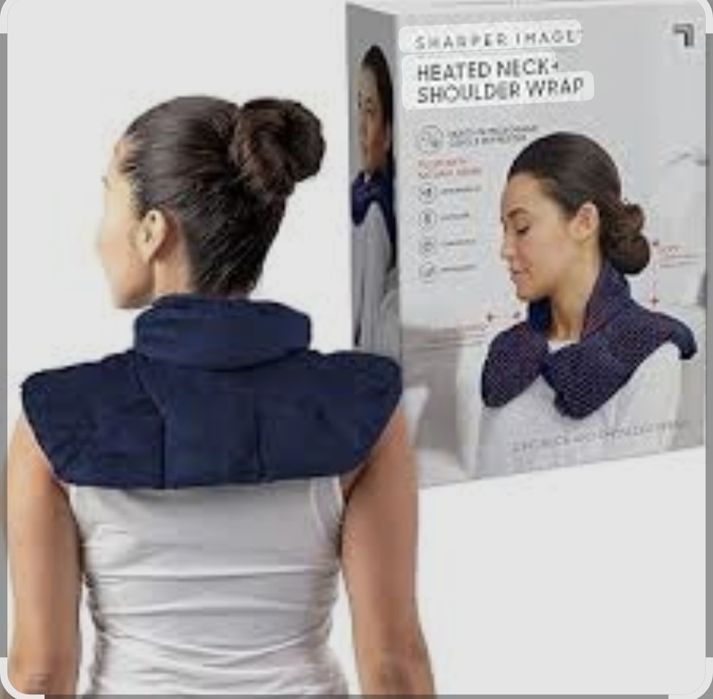 грілка для шиї та плечей Sharper Image Heated Neck + Shoulder Wrap.