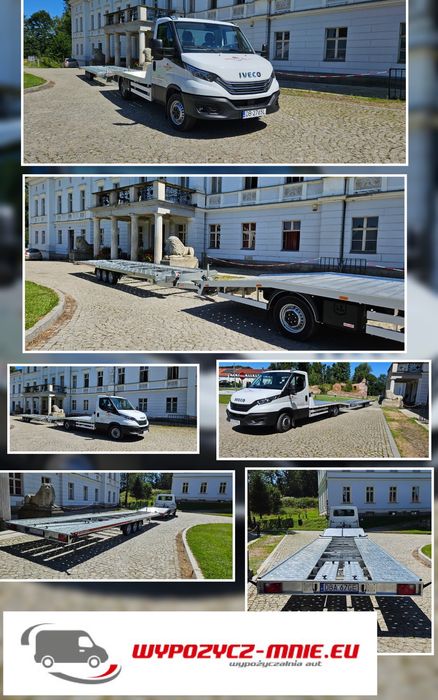 Iveco autolaweta + przyczepa  ZESTAW !!!