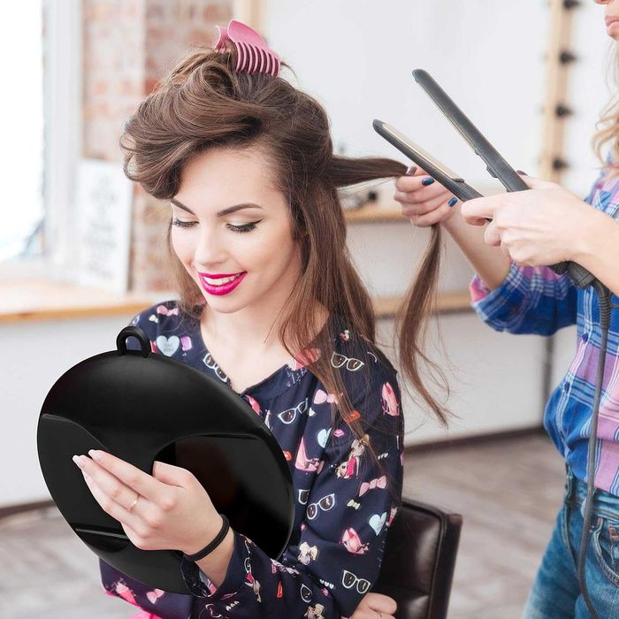 Kurtzy Lekkie Okrągłe Podręczne Lusterko Trzymaj w Ręku lub Zawieś