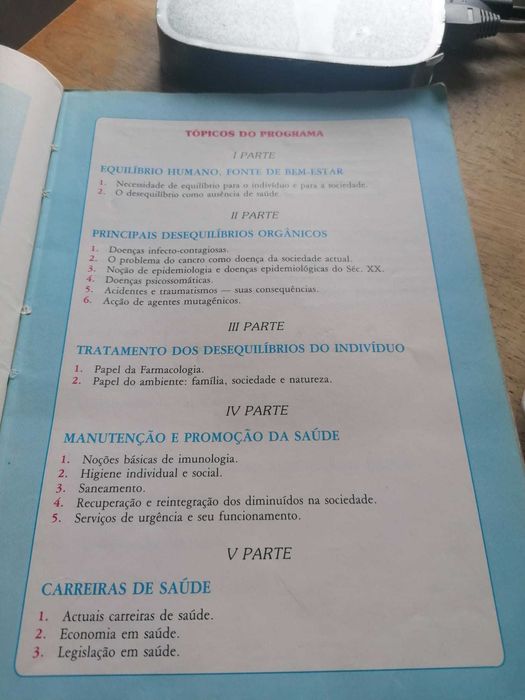 Saúde - Equilíbrio Humano (10º ano de Escolaridade)