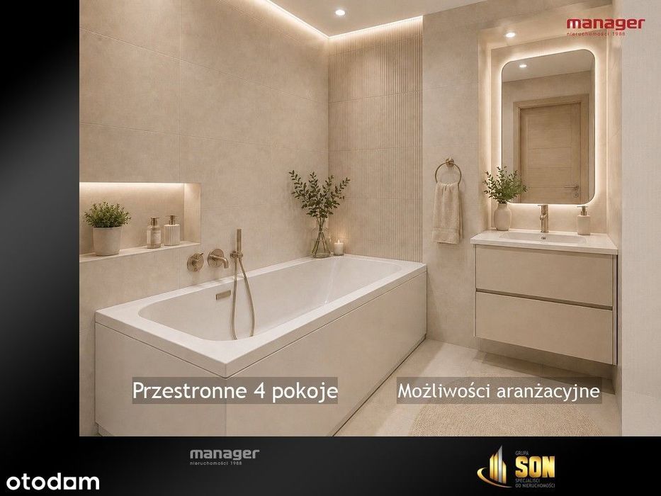 Przestronne 4 pokoje