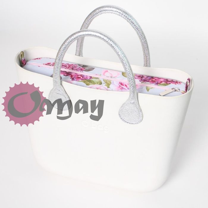 organizer do OBAG MINI kwiaty bzy i konwalie Pudrowy Róż wkład OMAY