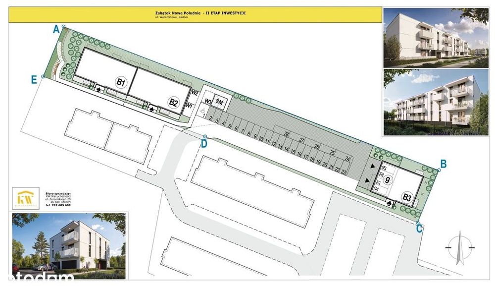 Zakątek Nowe Południe -4pok, 64,54m², dwa balkony!