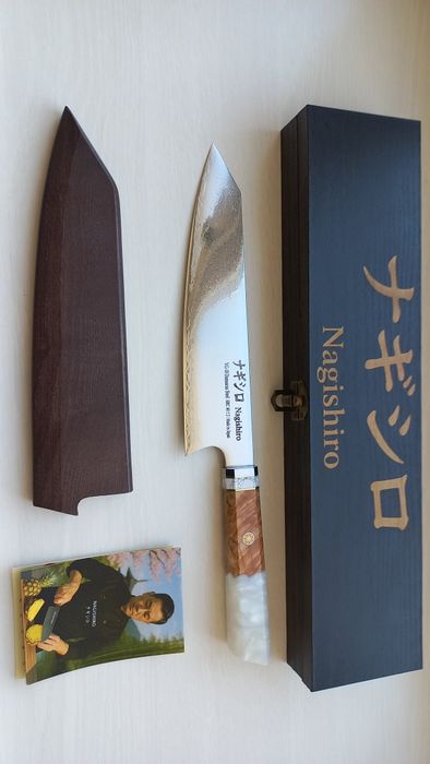 Преміальні японські кухонні ножі Nagishiro — Накирі та Кіріцуке VG-10