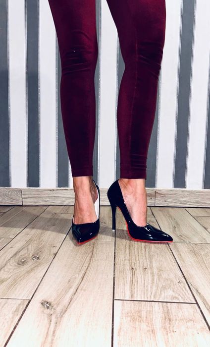 181/ OD RĘKI 40 Czarne 36-48EU klasyczne buty szpilki trans crossdress