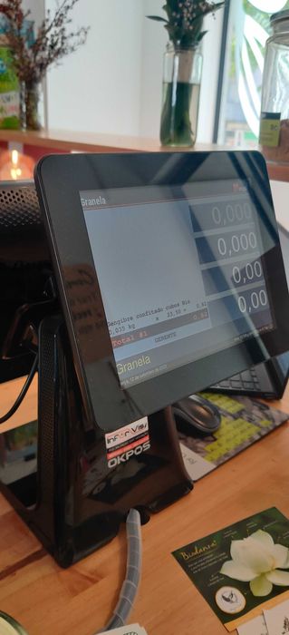 POS OKPOS Otimus Preto + Visor Cliente Display 7''