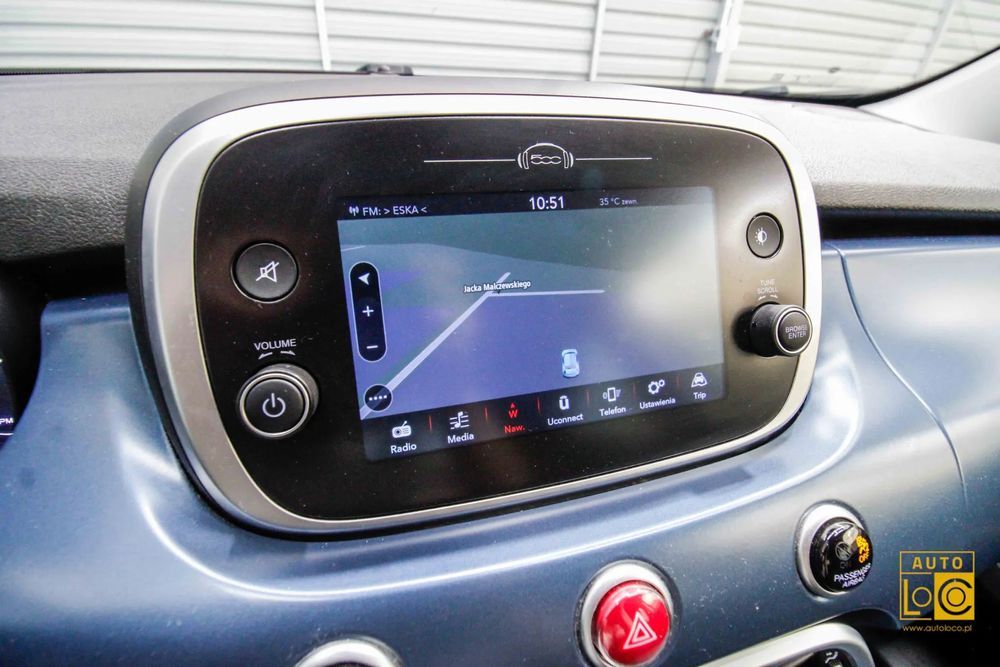 Fiat 500X Mirror + Navigacja + Klimatyzacja + Ledy + Parktronik +