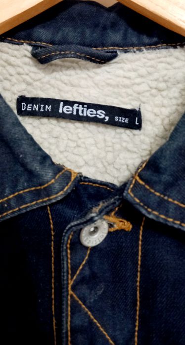 Blusão de ganga com forrado