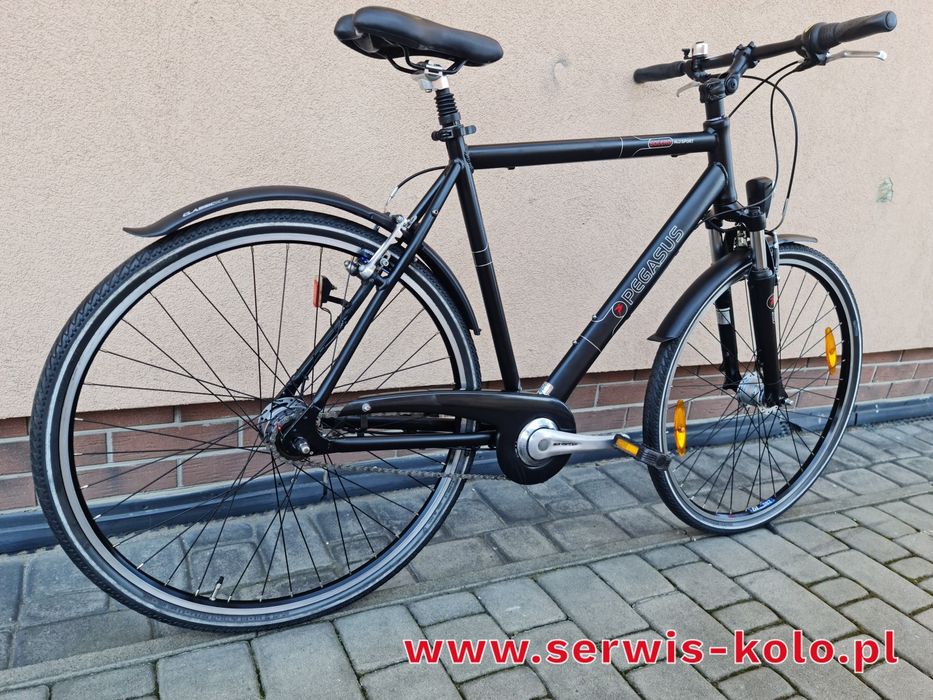 Rower męski miejski CROSSOWY PEGASUS koła 28 SHIMANO NEXUS aluminium