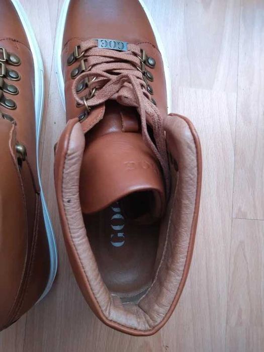 Buty Skórzane r.42 za kostkę ,męskie