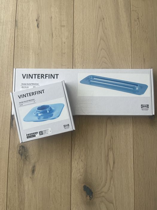 Ikea VINTERFINT półmisek niebieski