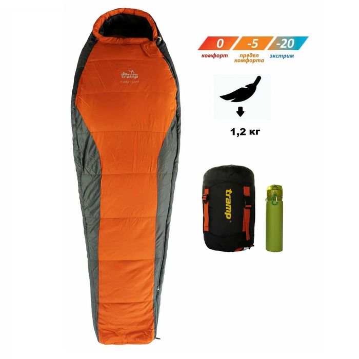 Спальний мішок Tramp (ковдра, кокон) для туризму, кемпінгу, риболовлі.