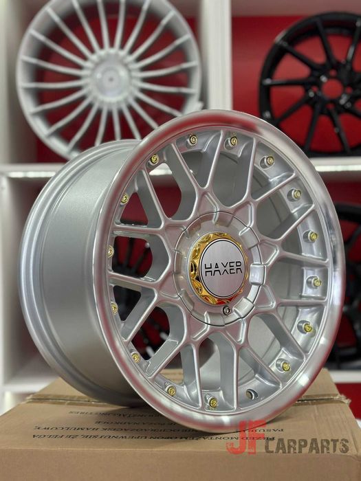 Jantes HAXER HX025 15" 8J ET30 4x100 / 4x114.3 Cinza