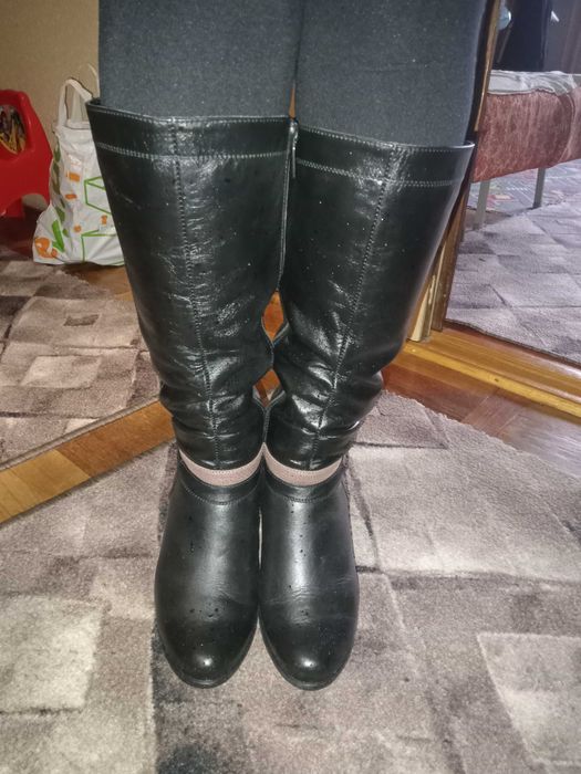 Чоботи жіночі зимові 36 р. Шкіра.