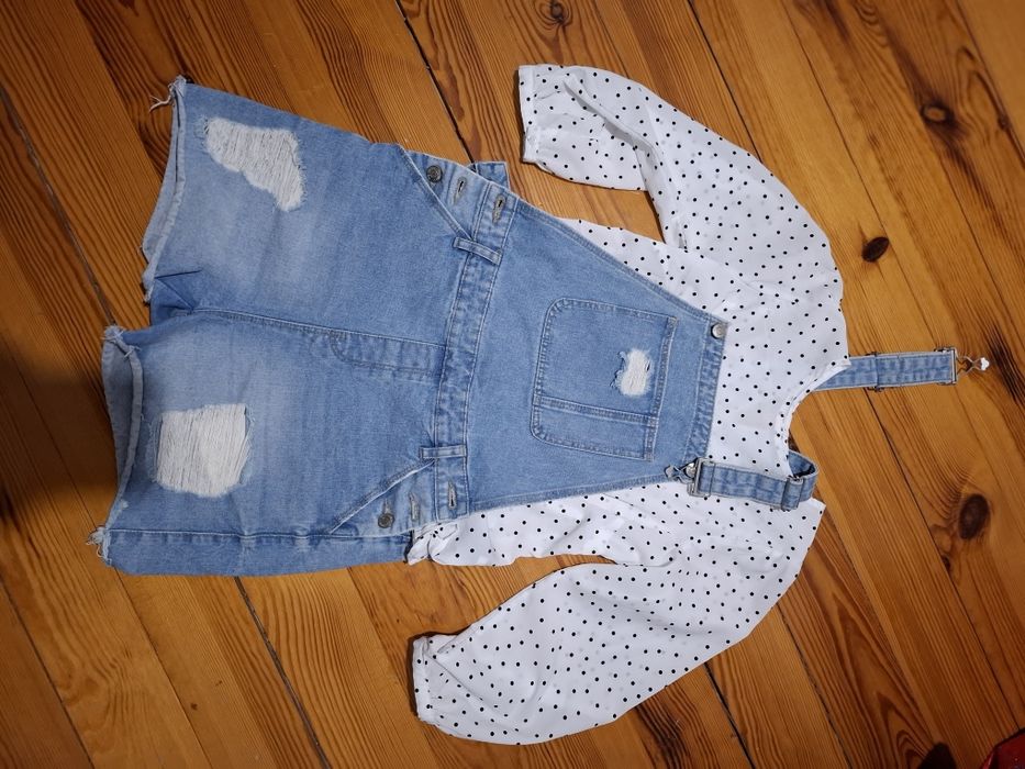 Zestaw ogrodniczki i 2 bluzki