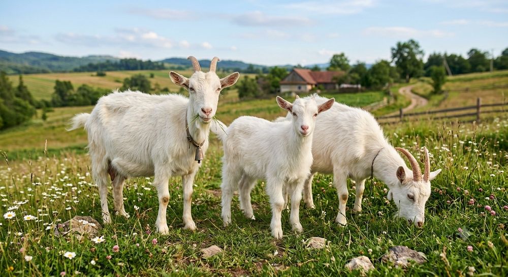 Продам дві кози з козеням