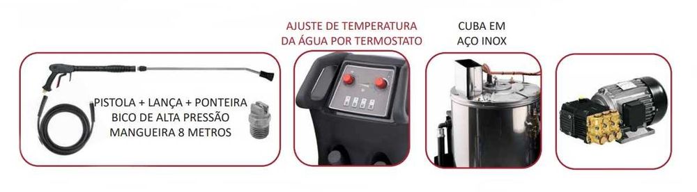 Lavadora de Alta Pressão - Lavagem a Quente