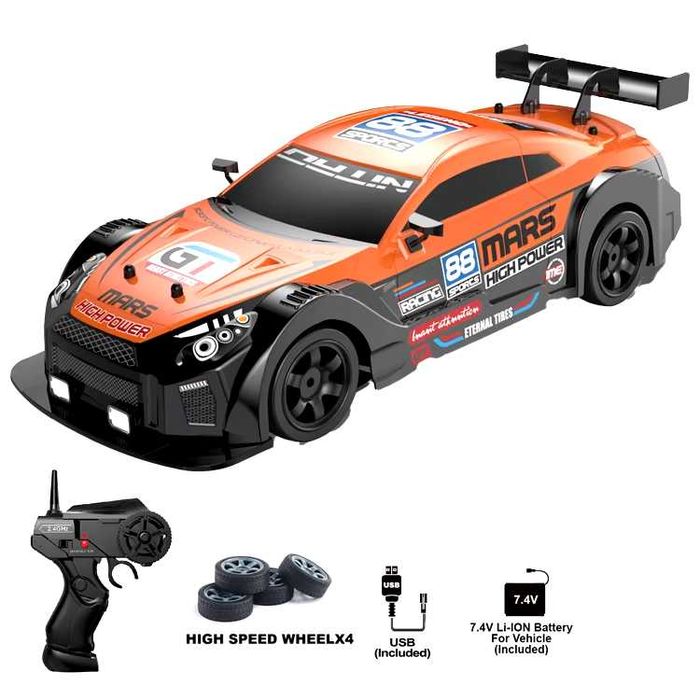 Дрифт машинка на радиоуправлении Nissan GTR Orang 1:16 4WD