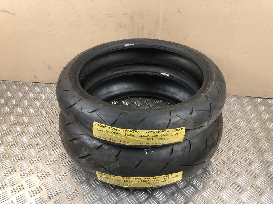 Opony Motocyklowe Dunlop Sportmax Roadsport 2 Przód 120/70 Tył 180/55