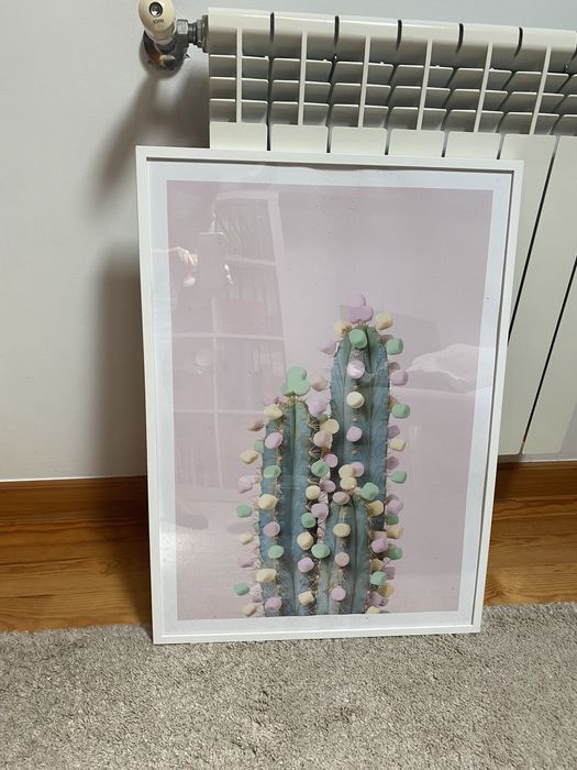 Poster / quadro com moldura branca