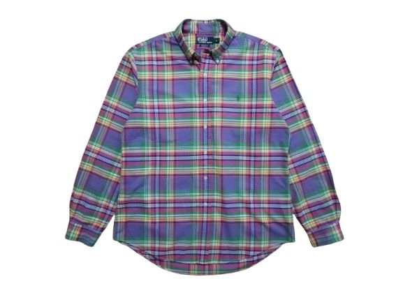 POLO RALPH LAUREN Koszula Męska w Kratkę Custom Fit r. L