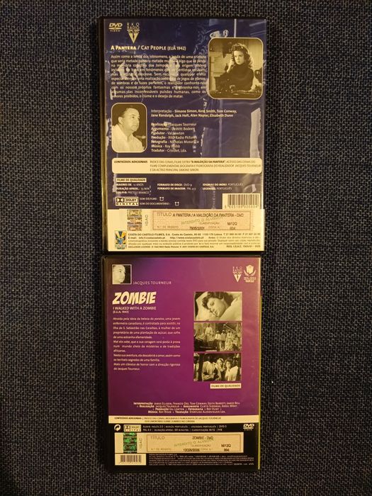 2 filmes clássicos de Jacques Tourneur em DVD (portes grátis)