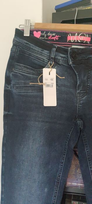 Spodnie jeans 27/30 slim fit Street one