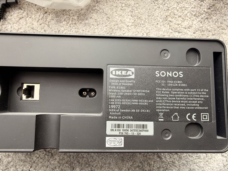 колонка IKEA + Sonos Symfonic