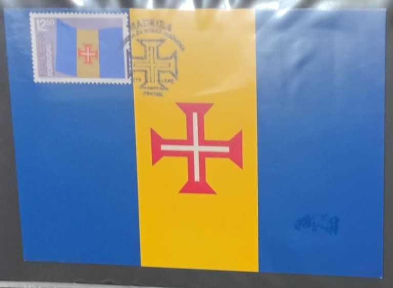 Postal Maximo Bandeira da Região Autónoma Madeira