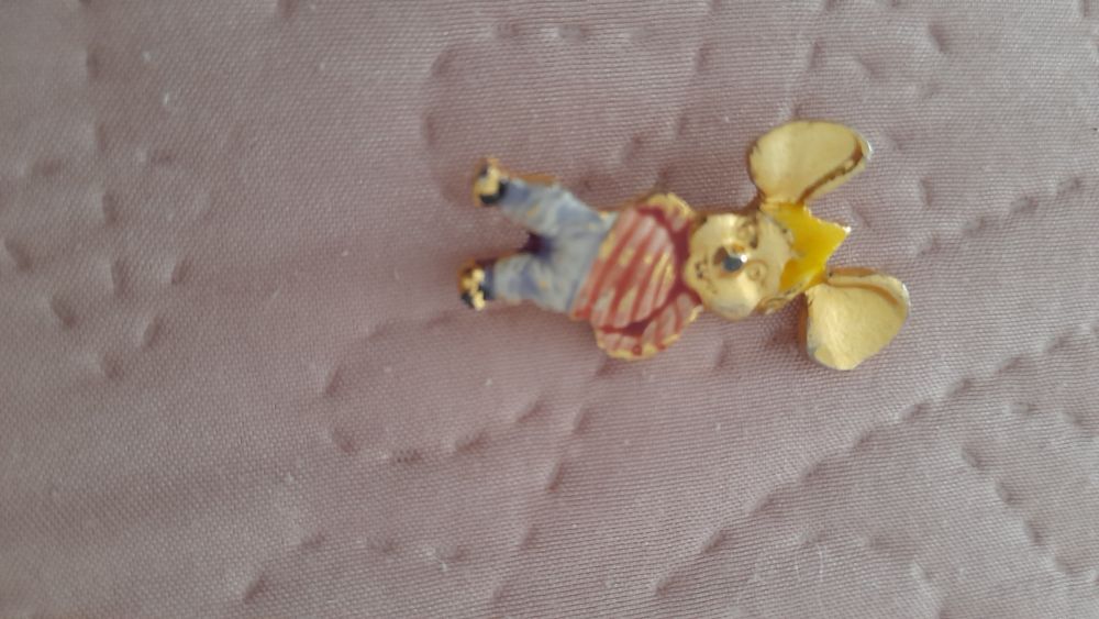 Topo Gigio Antigo- alfinete de Dama