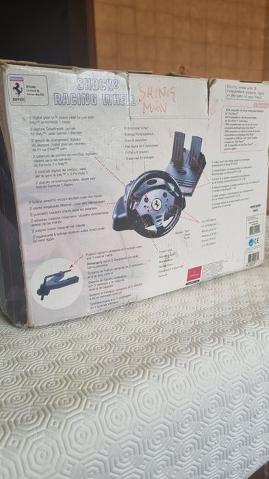 Volante e Pedais Ferrari para Playstation 1